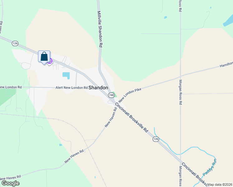 map of restaurants, bars, coffee shops, grocery stores, and more near in Shandon