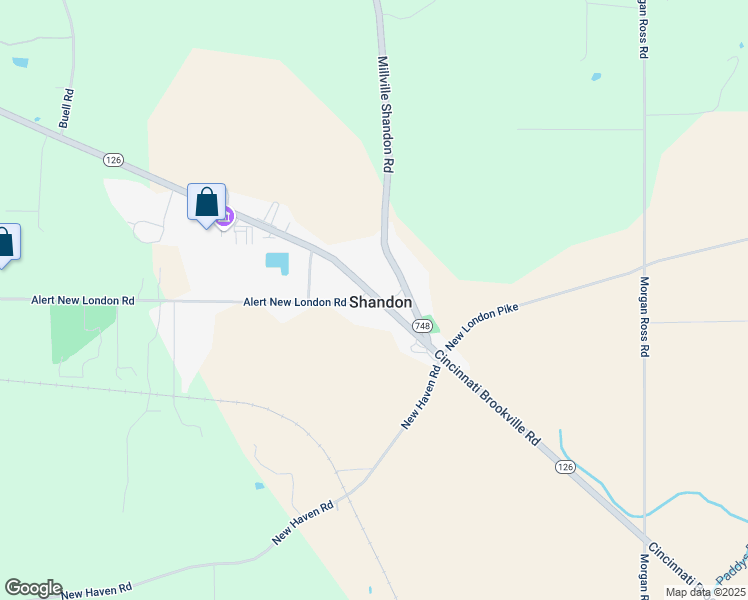 map of restaurants, bars, coffee shops, grocery stores, and more near in Shandon