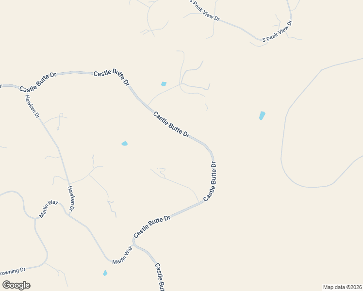 map of restaurants, bars, coffee shops, grocery stores, and more near 3319 Castle Butte Drive in Castle Rock