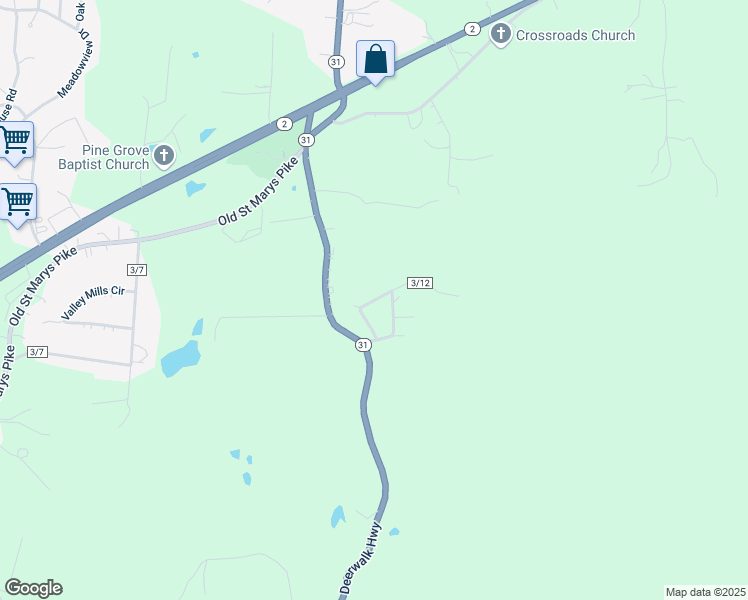map of restaurants, bars, coffee shops, grocery stores, and more near 311-317 Metta Crest Cir in Waverly