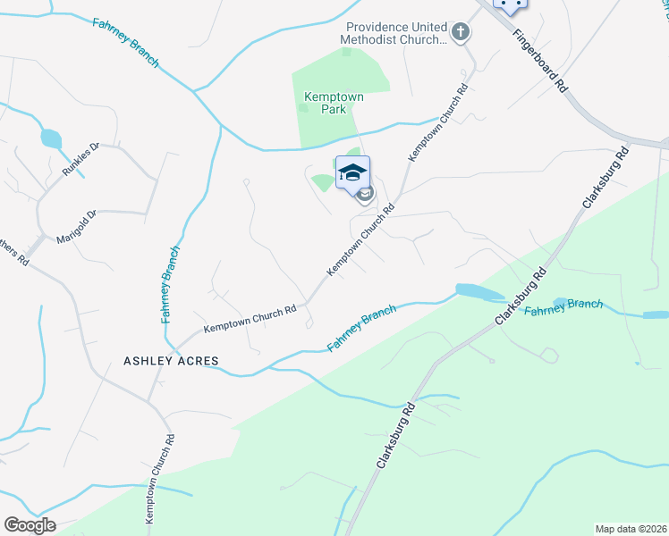 map of restaurants, bars, coffee shops, grocery stores, and more near 3456 Kemptown Church Road in Monrovia