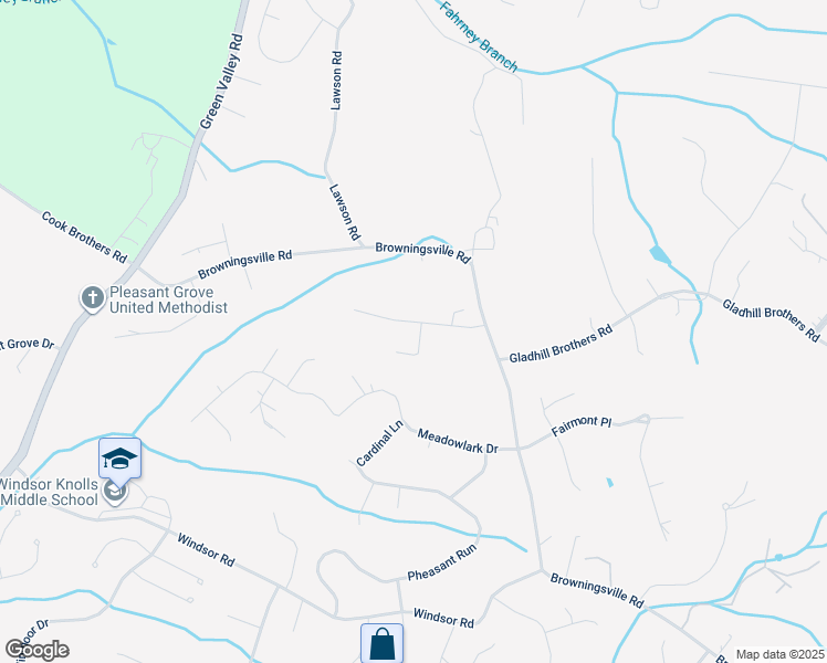 map of restaurants, bars, coffee shops, grocery stores, and more near 11589 Nor-Ray Circle in Ijamsville