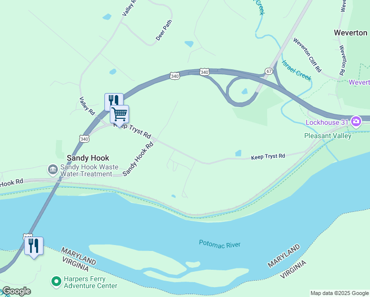 map of restaurants, bars, coffee shops, grocery stores, and more near 19326 Keep Tryst Road in Knoxville