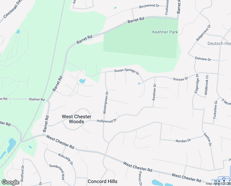 map of restaurants, bars, coffee shops, grocery stores, and more near 7265 Julie's Cove in Butler County