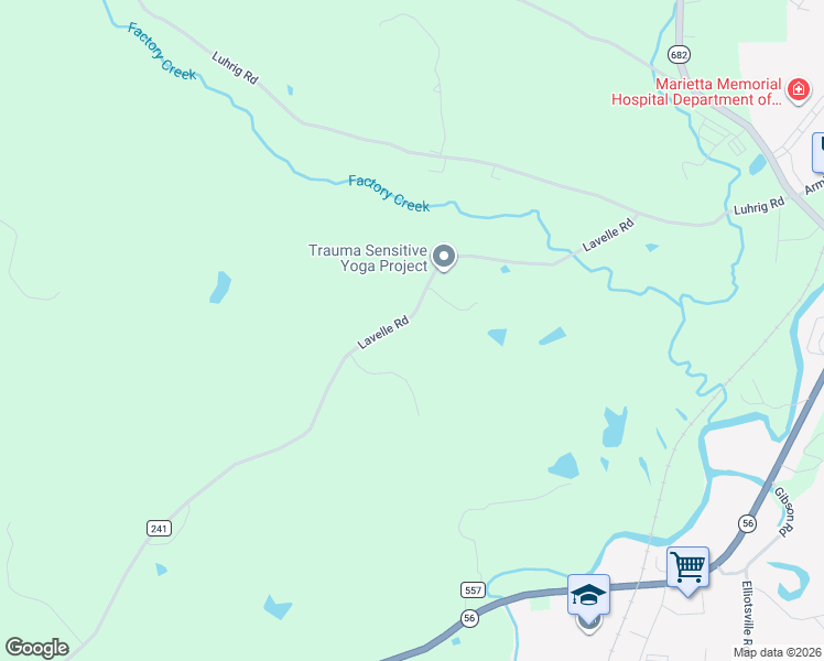 map of restaurants, bars, coffee shops, grocery stores, and more near 8850 Lavelle Road in Athens