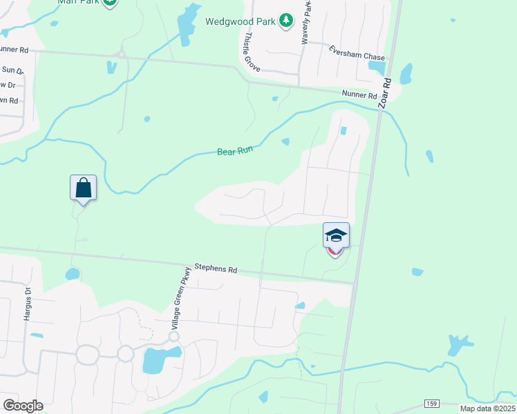map of restaurants, bars, coffee shops, grocery stores, and more near 1200 Carrington Place in Maineville