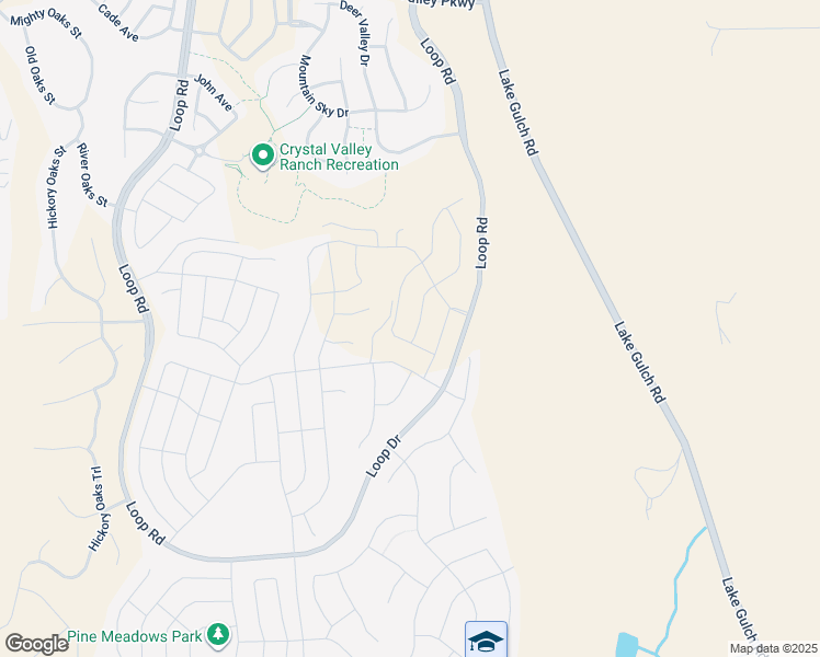 map of restaurants, bars, coffee shops, grocery stores, and more near 2824 Villageview Lane in Castle Rock