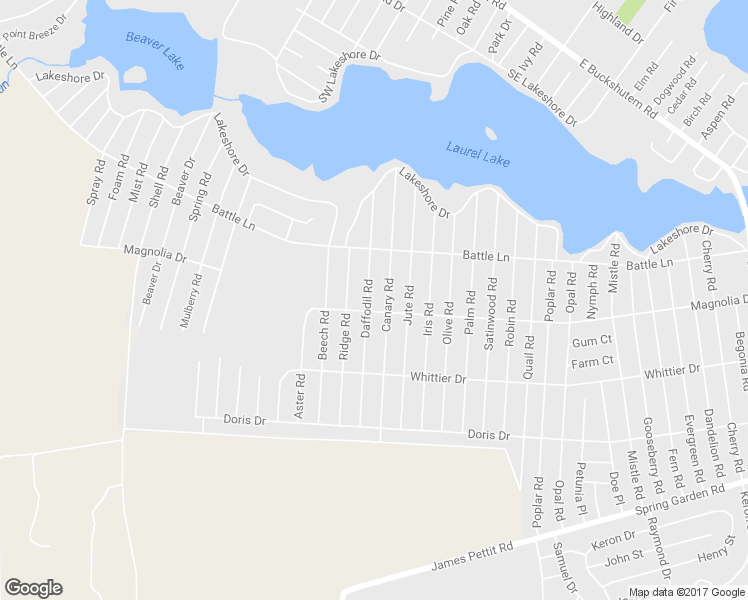 map of restaurants, bars, coffee shops, grocery stores, and more near 250 Daffodil Road in Millville