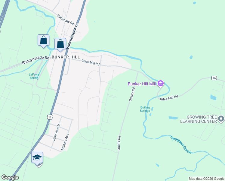 map of restaurants, bars, coffee shops, grocery stores, and more near 59 Healey Court in Bunker Hill