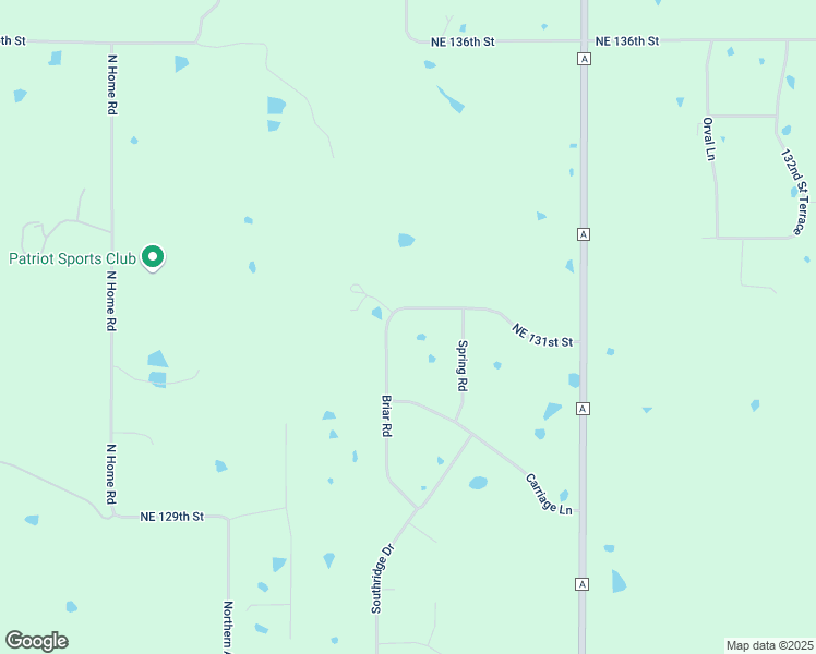 map of restaurants, bars, coffee shops, grocery stores, and more near 13107 Briar Road in Liberty