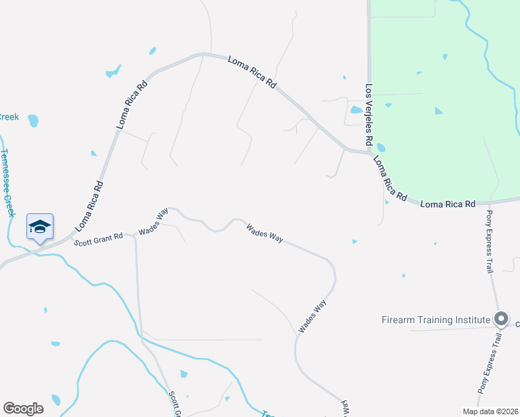 map of restaurants, bars, coffee shops, grocery stores, and more near 6457 Wades Way in Loma Rica