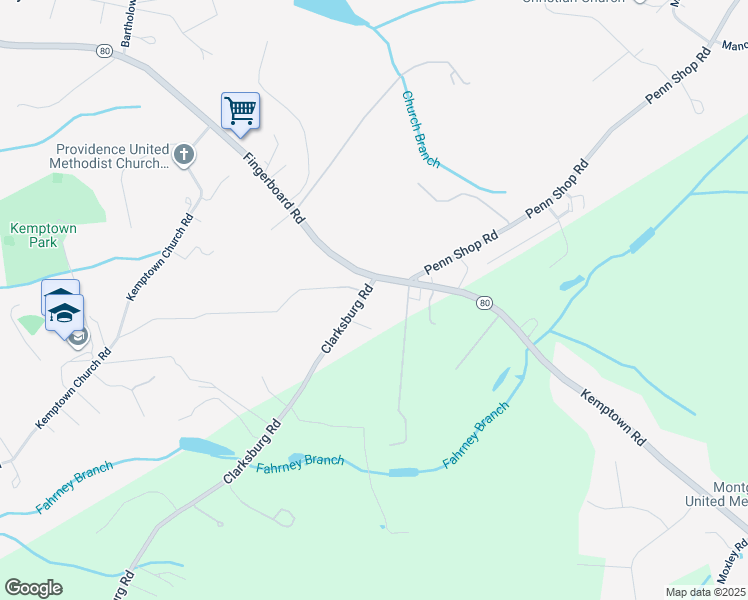 map of restaurants, bars, coffee shops, grocery stores, and more near 3553 Clarksburg Road in Monrovia