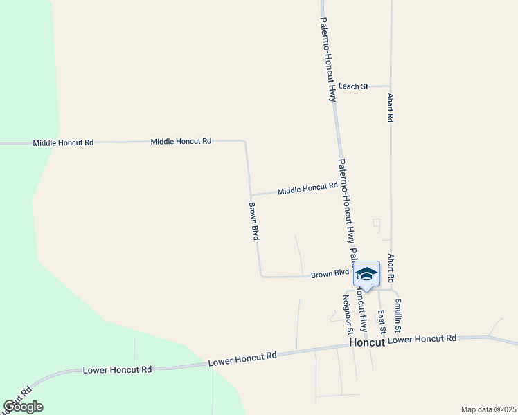 map of restaurants, bars, coffee shops, grocery stores, and more near 19 Brown Boulevard in Oroville