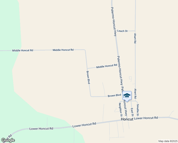 map of restaurants, bars, coffee shops, grocery stores, and more near 19 Brown Boulevard in Oroville