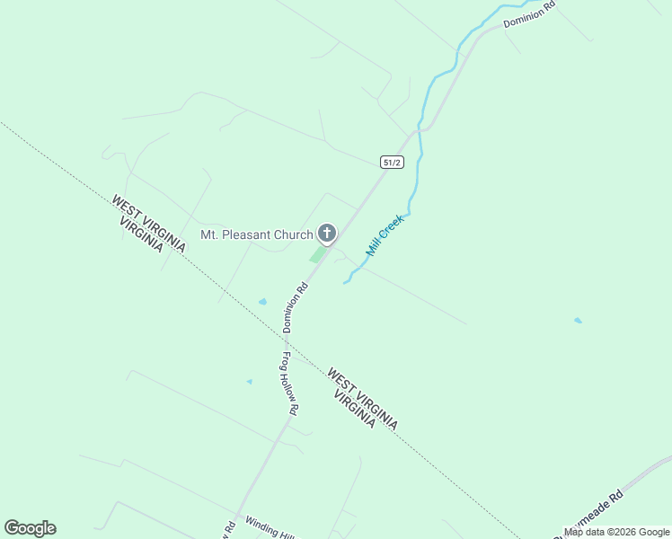 map of restaurants, bars, coffee shops, grocery stores, and more near County Route 51/2 in Gerrardstown