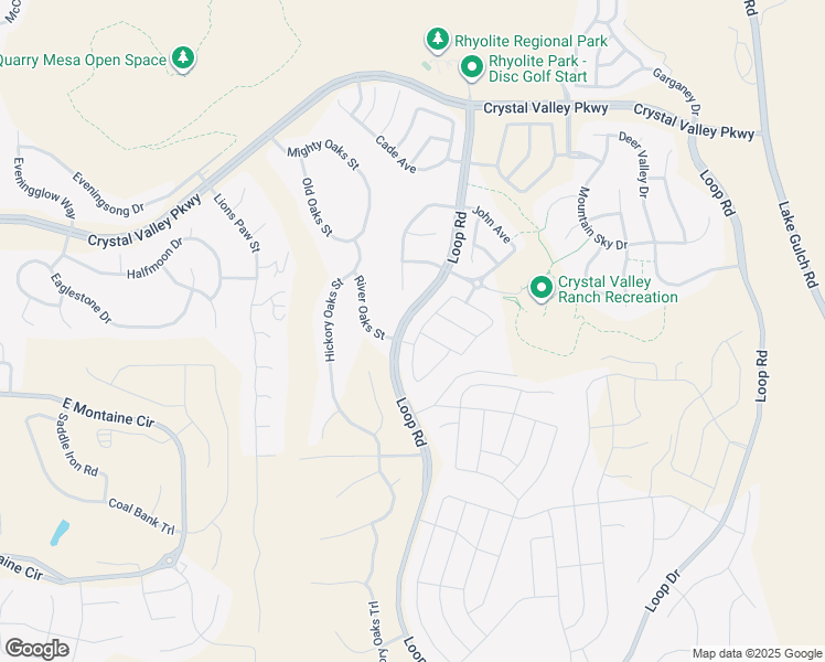 map of restaurants, bars, coffee shops, grocery stores, and more near 4381 Wilson Peak Drive in Castle Rock