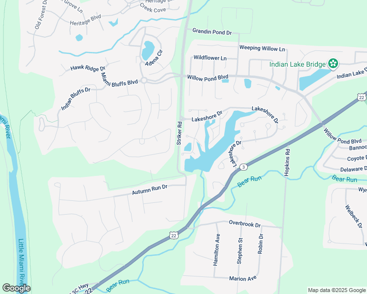 map of restaurants, bars, coffee shops, grocery stores, and more near in Maineville