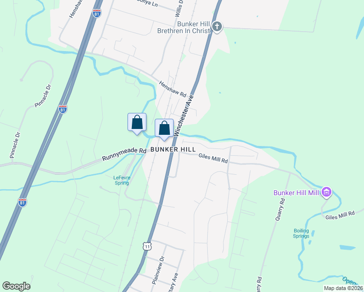 map of restaurants, bars, coffee shops, grocery stores, and more near 27 Scarboro Drive in Bunker Hill