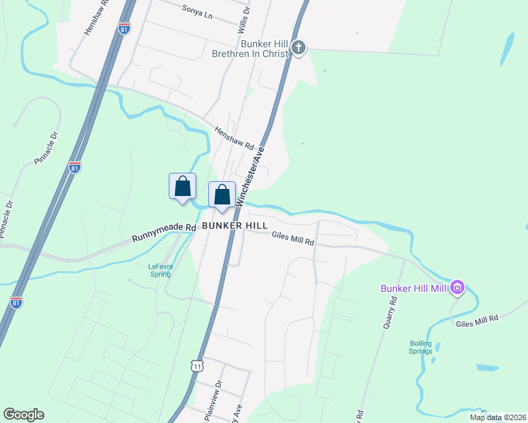 map of restaurants, bars, coffee shops, grocery stores, and more near 27 Scarboro Drive in Bunker Hill