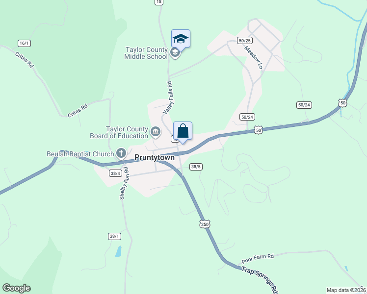 map of restaurants, bars, coffee shops, grocery stores, and more near in Taylor County