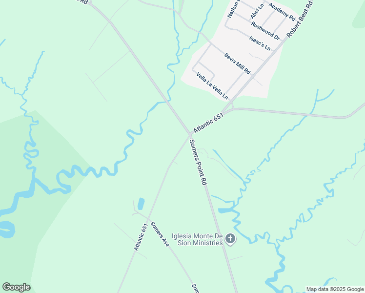 map of restaurants, bars, coffee shops, grocery stores, and more near 107 Jeffers Landing Road in Egg Harbor Township