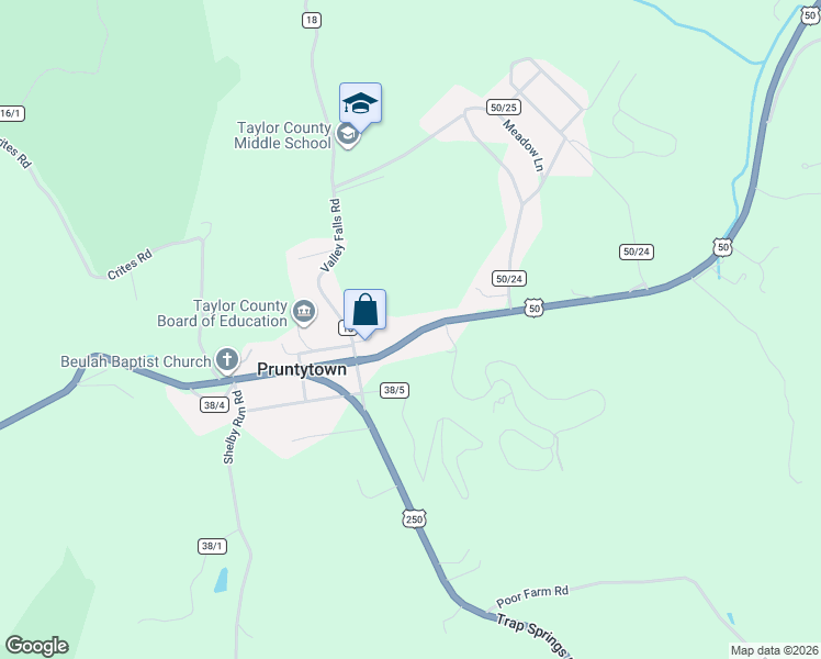 map of restaurants, bars, coffee shops, grocery stores, and more near Northwestern Turnpike in Grafton
