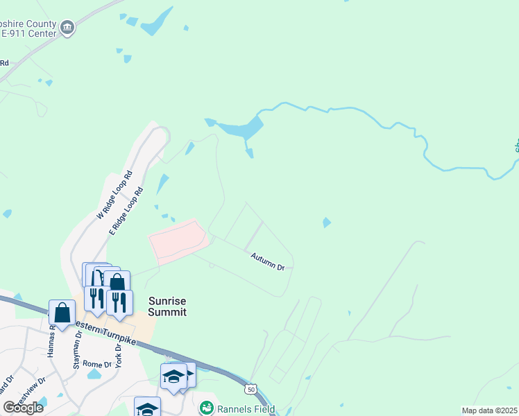map of restaurants, bars, coffee shops, grocery stores, and more near 684 Harvest Drive in Romney