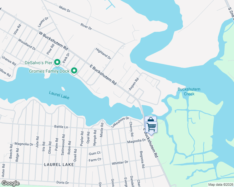 map of restaurants, bars, coffee shops, grocery stores, and more near 15 Jewel Road in Millville