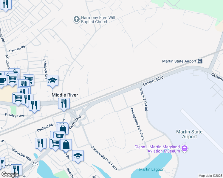 map of restaurants, bars, coffee shops, grocery stores, and more near 2005 Leland Avenue in Baltimore