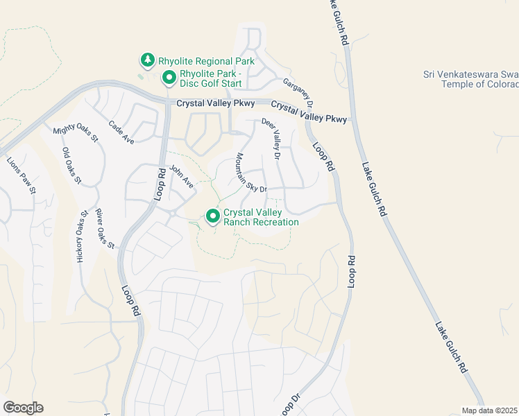 map of restaurants, bars, coffee shops, grocery stores, and more near 4095 Eagle Ridge Way in Castle Rock