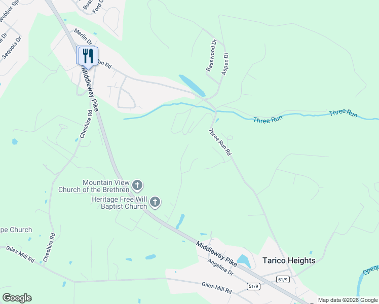 map of restaurants, bars, coffee shops, grocery stores, and more near 364 Longwood Drive in Bunker Hill
