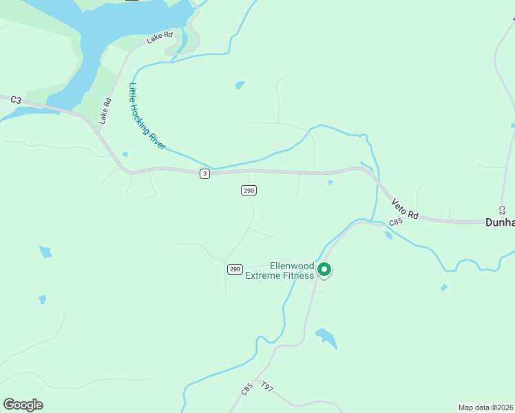 map of restaurants, bars, coffee shops, grocery stores, and more near T Covey Court in Belpre