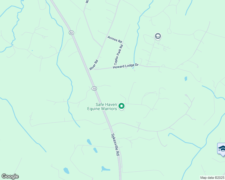 map of restaurants, bars, coffee shops, grocery stores, and more near 1258 Heritage Farms Court in Sykesville