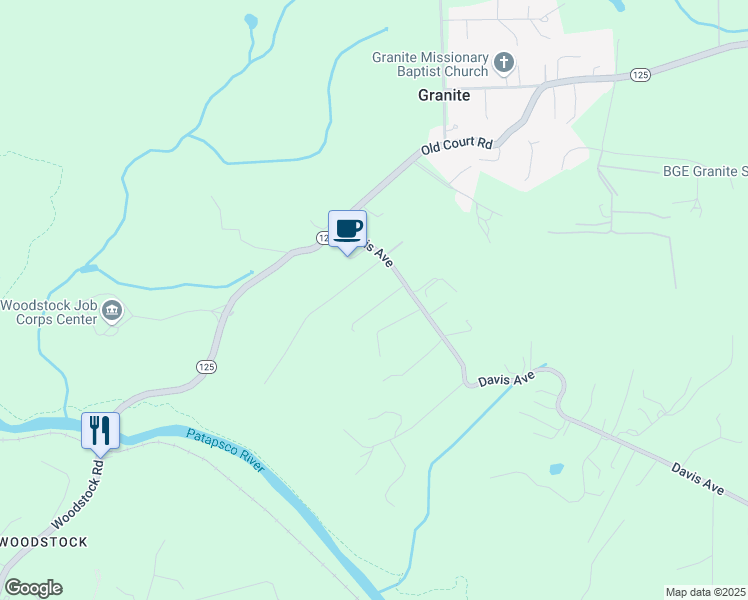 map of restaurants, bars, coffee shops, grocery stores, and more near 10806 Acme Avenue in Woodstock