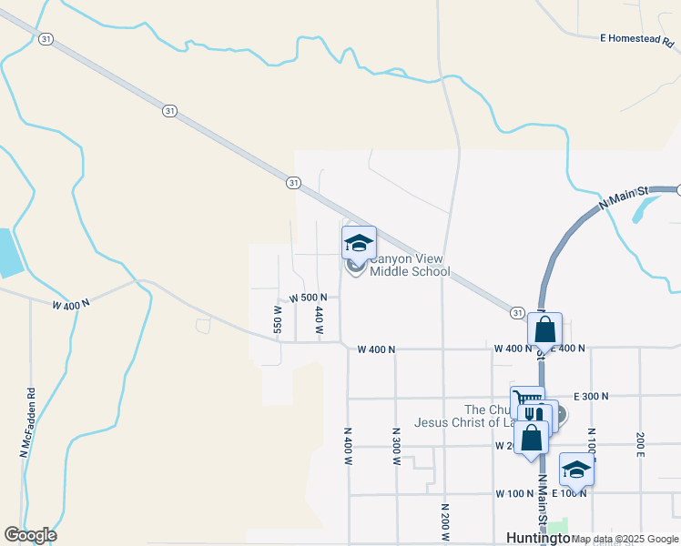 map of restaurants, bars, coffee shops, grocery stores, and more near 400 West Street in Huntington