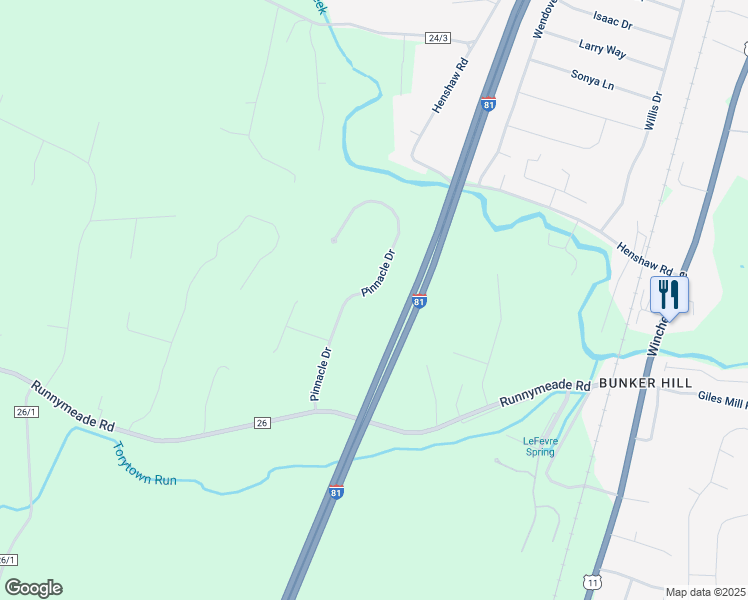 map of restaurants, bars, coffee shops, grocery stores, and more near 326 Pinnacle Drive in Berkeley County