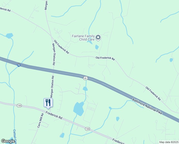map of restaurants, bars, coffee shops, grocery stores, and more near 1220 Cartley Ct in Woodbine