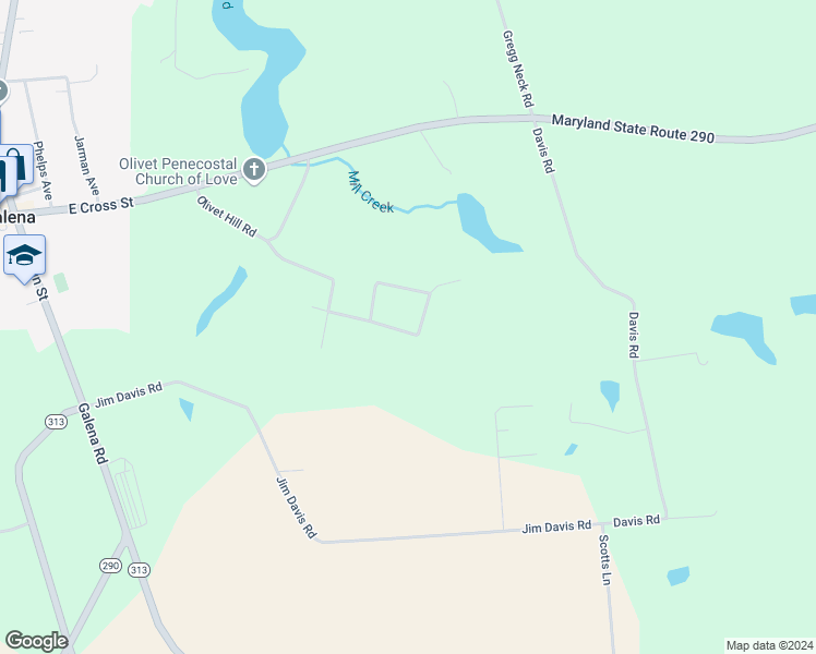 map of restaurants, bars, coffee shops, grocery stores, and more near 31777 Olivet Circle in Galena