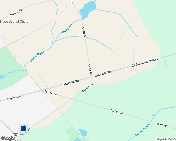 map of restaurants, bars, coffee shops, grocery stores, and more near 211 Co-Op Drive in Lawrence