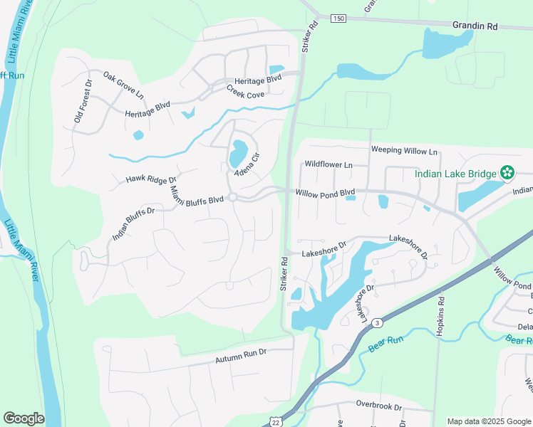 map of restaurants, bars, coffee shops, grocery stores, and more near 6771 Silvertip Court in Maineville