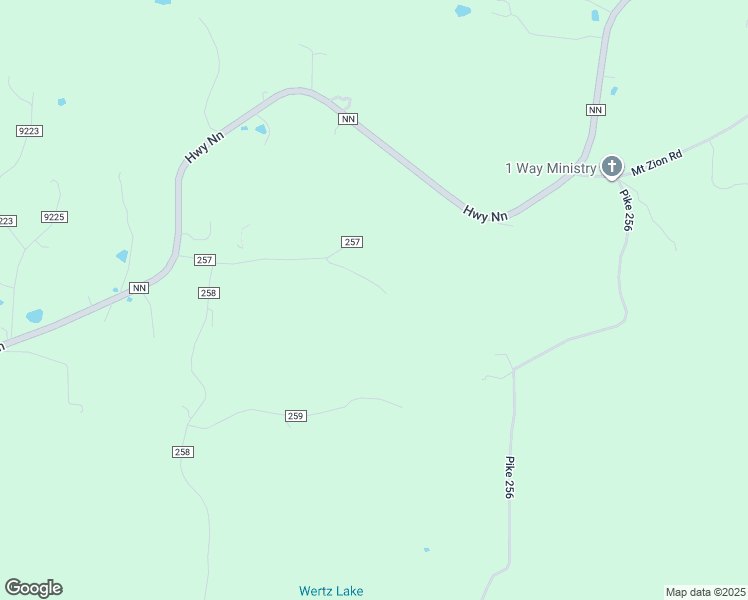 map of restaurants, bars, coffee shops, grocery stores, and more near 17497 Pike 9257 in Bowling Green