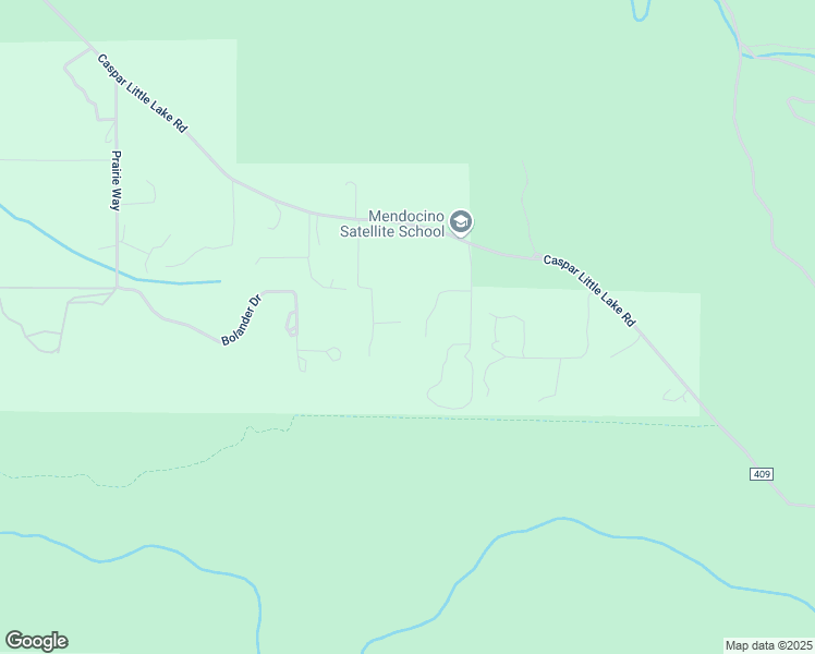 map of restaurants, bars, coffee shops, grocery stores, and more near 42451 Caspar Little Lake Road in Mendocino