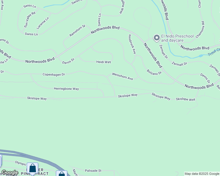 map of restaurants, bars, coffee shops, grocery stores, and more near 13792 Herringbone Way in Truckee