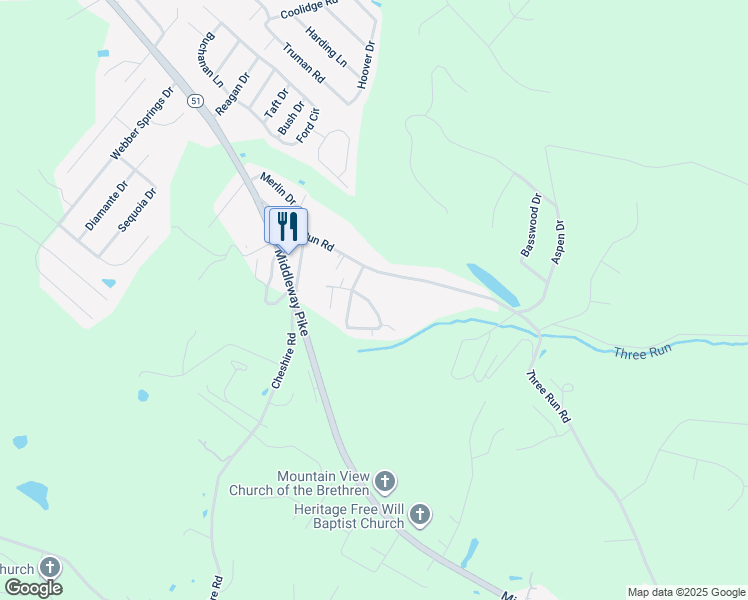map of restaurants, bars, coffee shops, grocery stores, and more near 296 Mockingbird Circle in Berkeley County