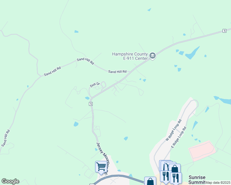 map of restaurants, bars, coffee shops, grocery stores, and more near 55 Muirwood Greene Drive in Romney