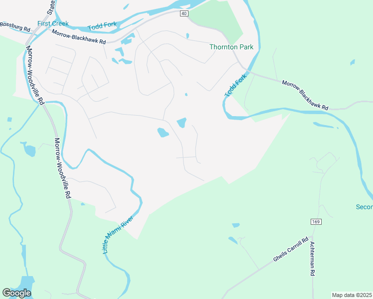 map of restaurants, bars, coffee shops, grocery stores, and more near 5054 Allens Ridge Drive in Morrow