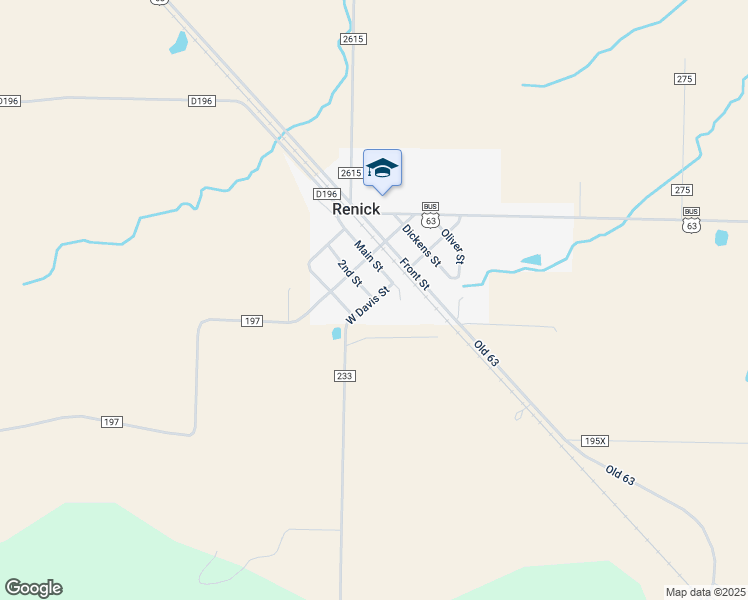 map of restaurants, bars, coffee shops, grocery stores, and more near 310 2nd St in Moberly