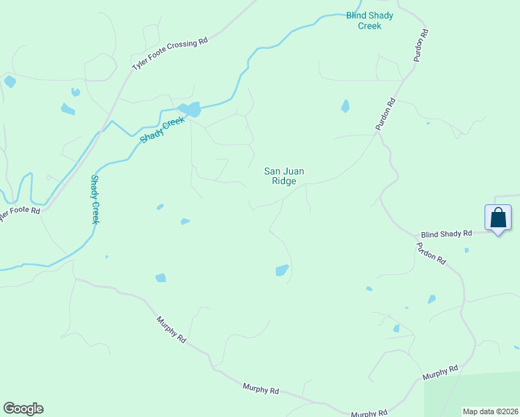 map of restaurants, bars, coffee shops, grocery stores, and more near 16205 Trails End Road in Nevada City