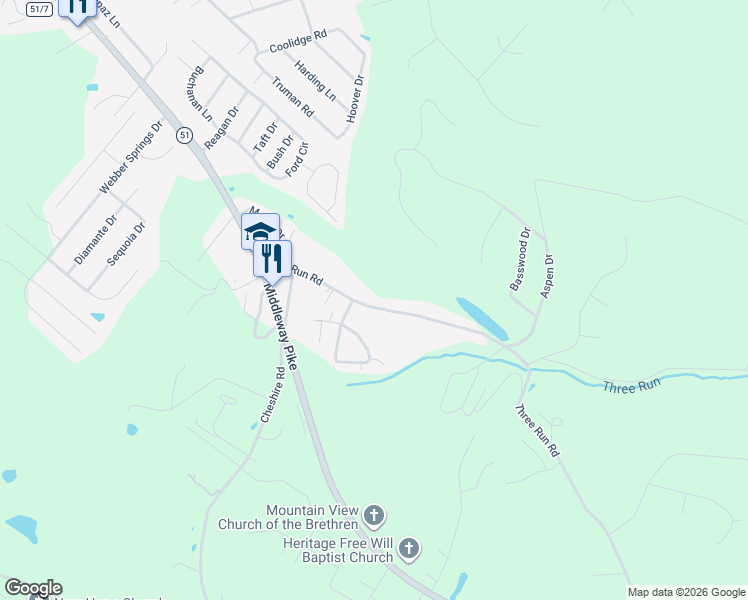 map of restaurants, bars, coffee shops, grocery stores, and more near 1358 County Route 51/9 in Inwood
