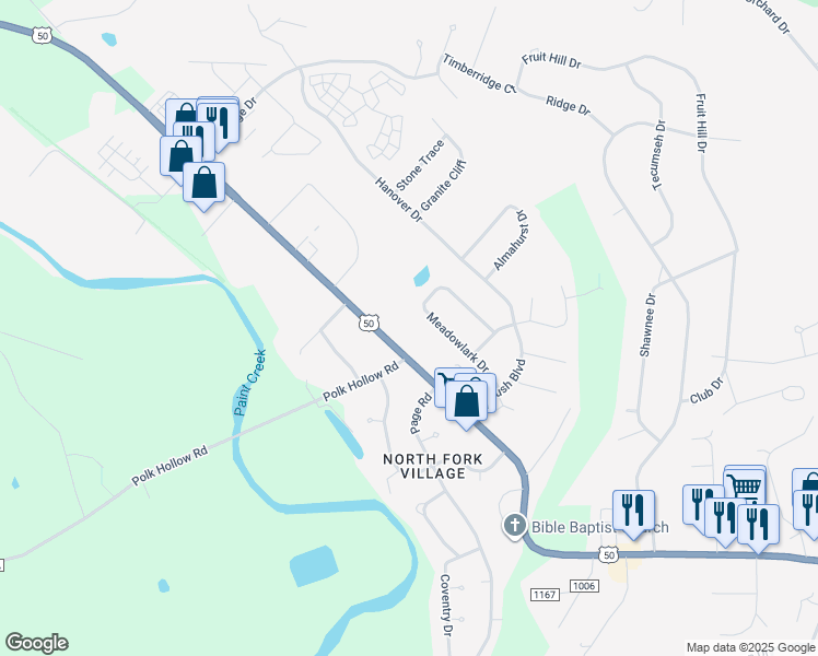 map of restaurants, bars, coffee shops, grocery stores, and more near 1839 Western Avenue in Chillicothe